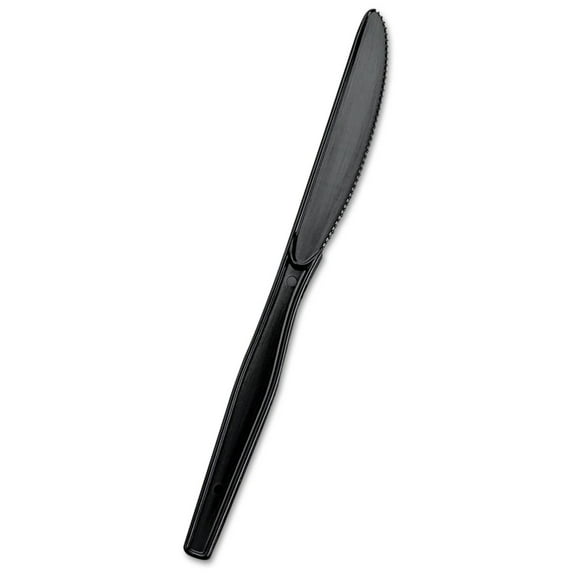 SSK51 Knife Refill - 960 Black Plastic Knives for SmartStock Dispensers - Bulk Cutlery Replacement - Restaurant, Catering, Concession