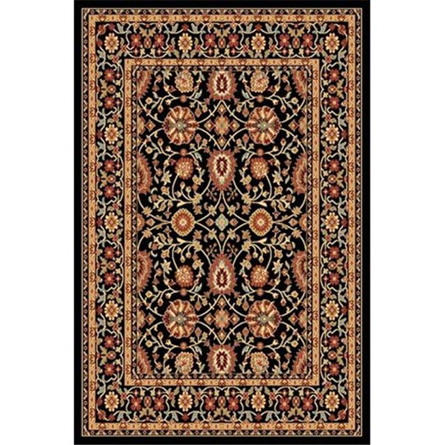 Dynamic Rugs YA242803090 Yazd 2 x 3.6 2803-090 Rug - Black-Black