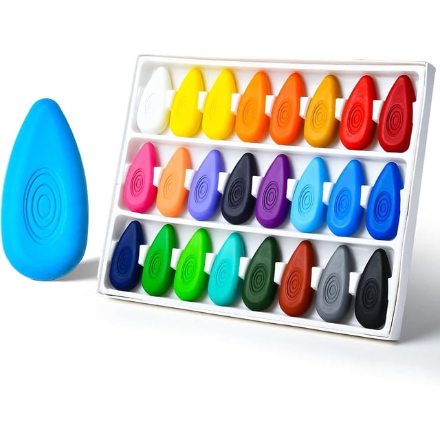 Washable Toddler Coloring Pencils 12 Colors Water Drop Shape Bulk for Kids Non-Toxic Coloring Pencils Set Safe for Babies and Kids Ages 3+ Coloring Pe