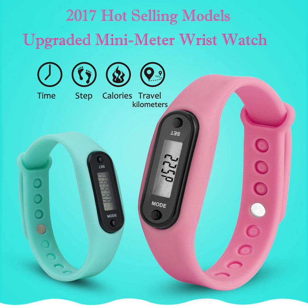 Step Counter Watch Clearance! Pedometer Simple Step Counter, Compact Precision Pedometer for Walking Running Step, Tracker Removable Clip and Lanyard Accurate Pedometers for Steps for Men Women