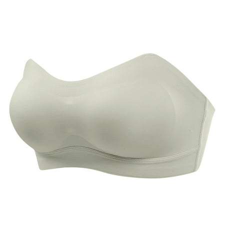 Women Trackless Latex Invisible Bra Strapless Wedding Dress Underwear