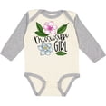 thumbnail image 3 of Inktastic Mississippi Girl Magnolia Flowers and Leaves Girls Long Sleeve Baby Bodysuit, 3 of 5