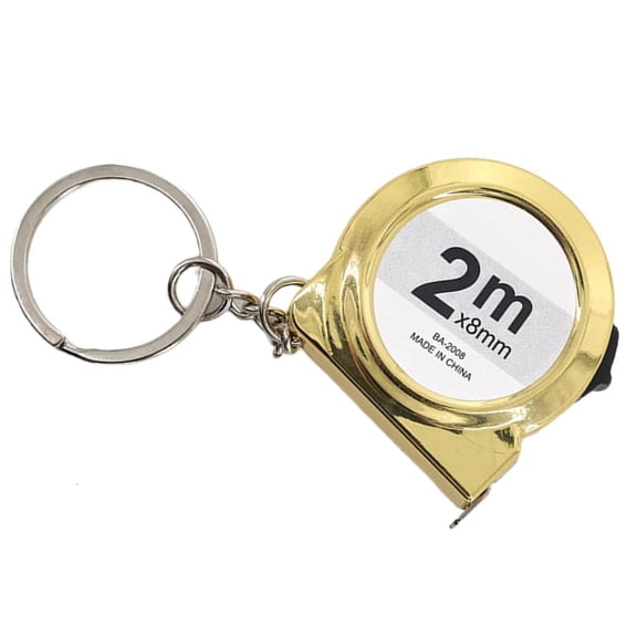 MOMOJIA 2M Miniature Tape Measure ABS Carbon Steel Keychain Portable Measuring Tool for Home Office Car DIY Projects Daily Use