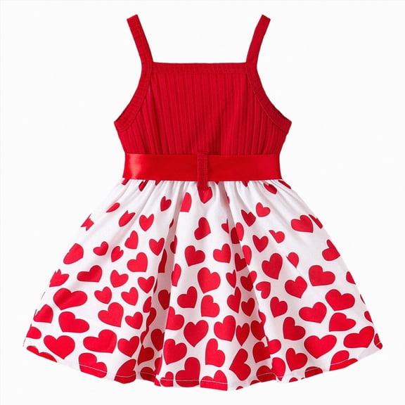 Gubotare Baby Dresses for Wedding Toddler Dress Baby Girl Summer Clothes Ruffle Sleeve Floral Smock Beach Boho Dresses Sundress 12 18 Months (Red,12-18 Months)