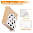 thumbnail image 5 of Yayeee Napkin Holder for Table Kitchen Paper Tissue Organization, Black Cartoon Cat Paw, 5 of 8
