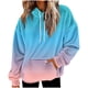 thumbnail image 2 of HongQid Fuzzy Hoodies for Women Pullover Sport Hoodie Cozy Oversized Pockets Hooded Sweatshirt Athletic Fleece Hoodies, 2 of 5