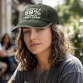 thumbnail image 6 of VLOOCKLW Baseball Cap “There’s A 99% Chance I Don’t Care” Funny Letter Design Adjustable Dad Hat Vintage Distressed Casual Daily Sun Hat, 6 of 6