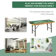 thumbnail image 6 of Soozier 55'' Portable Folding Billiards Table Game Pool Table for Whole Family Number Use With Cues, Ball, Rack, Brush, Chalk, Green, 6 of 10