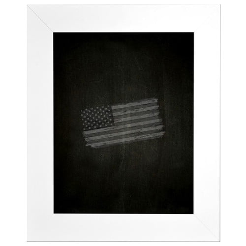 Rayne Mirrors American Made Rayne White Satin Wide Blackboard/Chalkboard