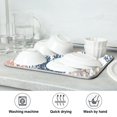 thumbnail image 7 of Yayeee Dish Drying Mat for Kitchen Counter Ultra Absorbent Easy Clean Pad 24x18", White Sea Plants, 7 of 7