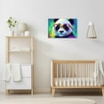 thumbnail image 3 of ZHONGYUTONG Panda Canvas Wall Art Funny Panda Pictures Prints Cute Animal Paintings Colorful Artwork for Kids Room Nursery Decor Framed (16.00" x 24.00"), 3 of 6