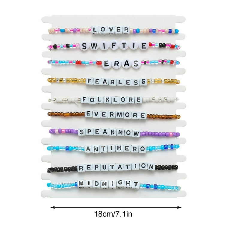 10PCS Letter Beads for Bracelets Alphabet Beads for Friendship
