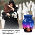 thumbnail image 4 of Northern Light Cremation Urn For Human Ashes Adult Male - 1 Large Urn For Women - Purple Mini Memorial Urns For Mom And Dad Set Of 4 - Blue Urns For Adults Brother (10&3) Inch, 4 of 7