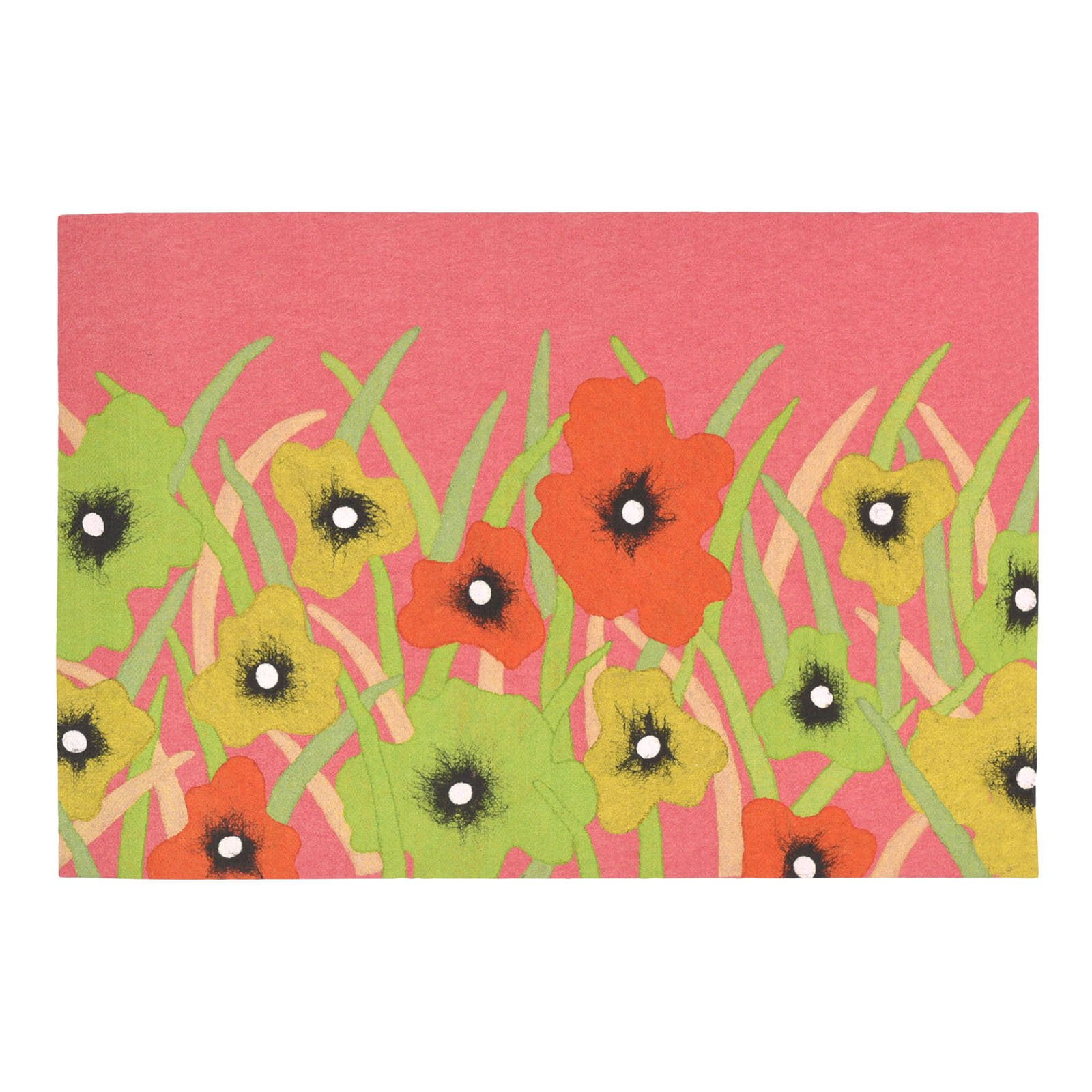 Liora Manne Visions III 3275 37 Wildflower Blush Indoor Outdoor Doormat by Supplier Generic