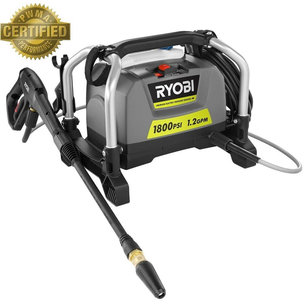 RYOBI Electric Pressure Washer Cleaner Deck Patio Cleaning 1,800 psi 1.2 GPM New