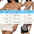 thumbnail image 2 of Ugoldhm Women's Vintage Floral Print Corset - Strapless Lace Trim Sexy Bandeau Going Out Crop Top, 2 of 4