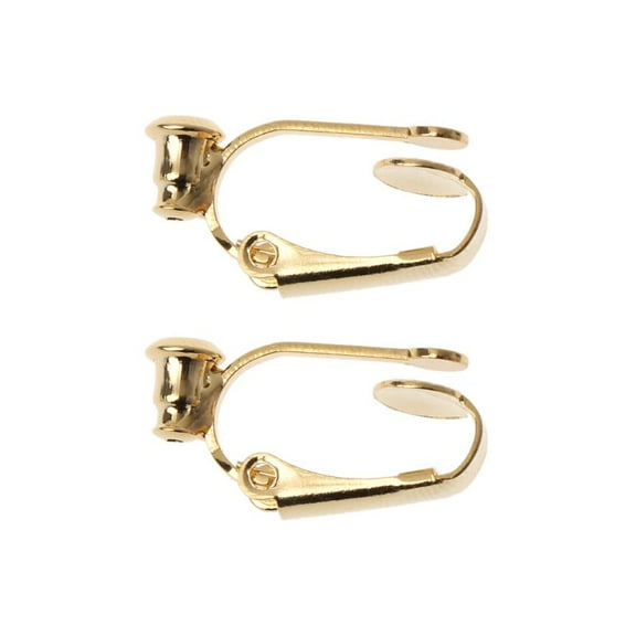 ZUARFY 1 Pair Clip On Hoop Earring Converters No-pierced Turn Any Stud Into A Clip-On