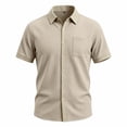 thumbnail image 6 of Guluxicc Men's Golf Shirts with Pockets Button Down Collared Short Sleeve Tops for Everyday Wear Business Casual Outfits, 6 of 9