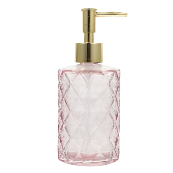 Shower Gel Bottle Clear Soap Dispenser Lotion Glass Containers for Liquids Simple Shampoo Pink