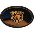 thumbnail image 1 of Chicago Bears Chrome Die Cut Oval Decal, 1 of 1