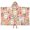Shih Tzu Dog, variant on Yorkie and Pioneer Flower Hooded Bath Towel,50"x30" for Ages 3 To 12 Kids, Quick Dry Lightweight Soft Microfiber Hood Beach Towel Cover Up for Kids