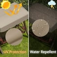 Porch Swing Canopy Replacement Patio Swing Cover, Beige 75" X 52" 2