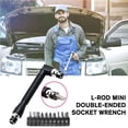 thumbnail image 3 of Mini Double Ended L Socket Wrench with 90 Double End Handle 6 35mm Wrench Driver Tool Bit Set Suitable for Various Repair Tasks, 3 of 8