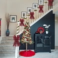 thumbnail image 3 of Grands Nœuds de Noël pour Couronnes, Nœud Buffalo Rouge pour Couronne des Fêtes Nœuds pour Porte d'Entrée, Nœuds de Couronne Flocon de Neige Nœuds à Carreaux Rouges et Noirs pour Décorations de Sapin de Noël et de Mariage Intérieures Extérieures, 3 of 5