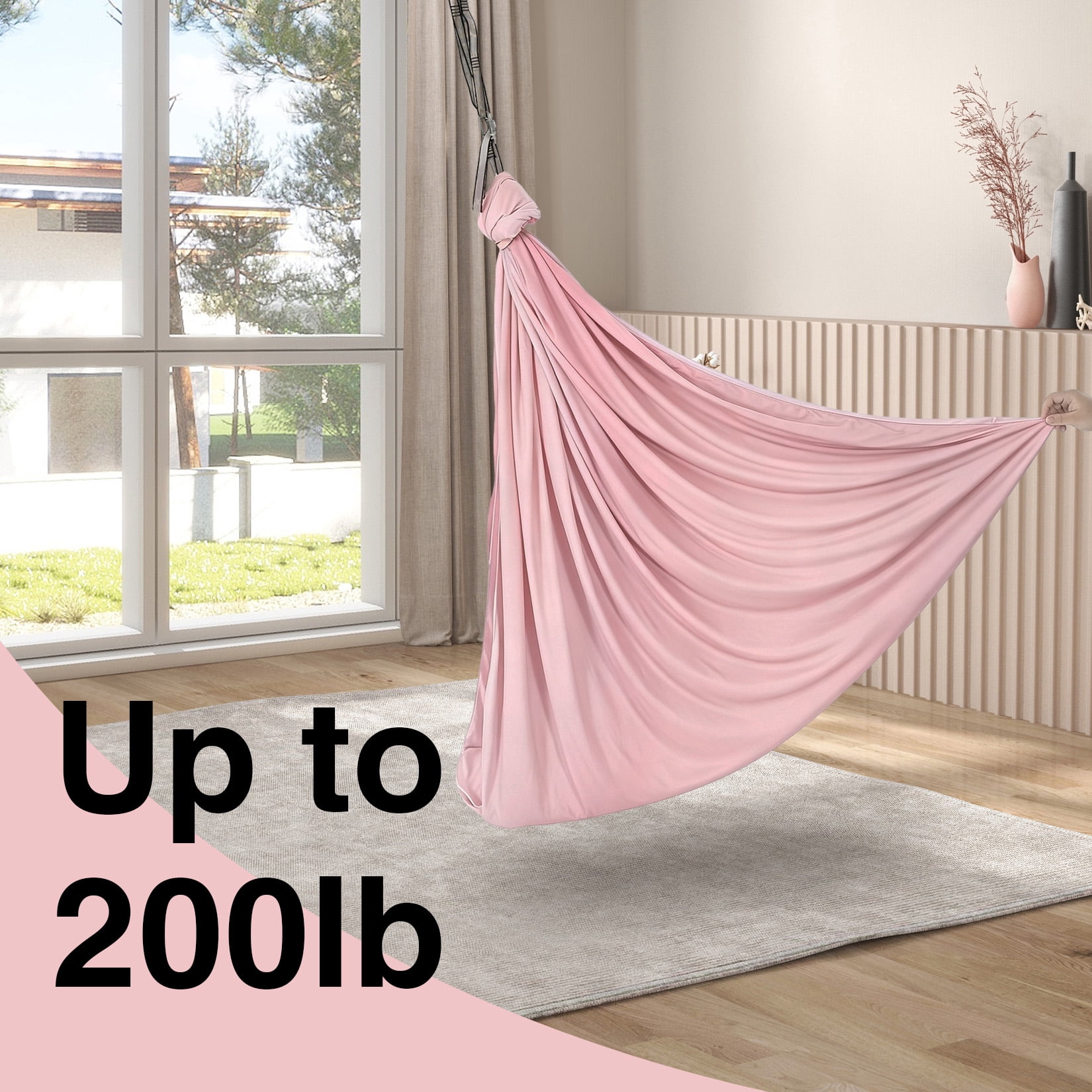 Sensory Swing for Kids - 55" x 59" Dual-Layer Therapy Swing for Autism, ADHD & Sensory Needs, Calming Hug Effect, 360° Swivel, Indoor/Outdoor Use, Supports Up to 300 Lbs