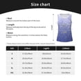 thumbnail image 5 of Zufioo Glittering Blue Purple Print Women's Vest, Sleeveless Quick-drying Sports T-shirt, Suitable for Yoga, Running, Fitness-Large, 5 of 7