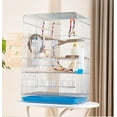 thumbnail image 5 of Parakeet Bird Cage, 23.6-inch Steel Wire Hanging Bird House with Accessories for Budgies Parakeets Finches Canaries, 5 of 5