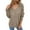 Khaki, variant on Women's Reversible V-Neck Backless Cardigan Double Sided Long Sleeve Open Front Knit Sweater Cozy Fall Winter,Size:XXL