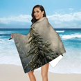 thumbnail image 7 of Orinice Bald Eagle Forest Fog Quick Dry Bath Towel Compact Beach Towel 27.5x55in Ultra-Fine Fiber Towel 55x27.5in, 7 of 7