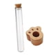 thumbnail image 2 of Cat Whisker Vaso para recuerdos de bigotes de gato con base de madera botella de vidrio para conservar pelo de mascota caja de recuerdos para gatos colector de barba adecuado para regalos de, 2 of 9