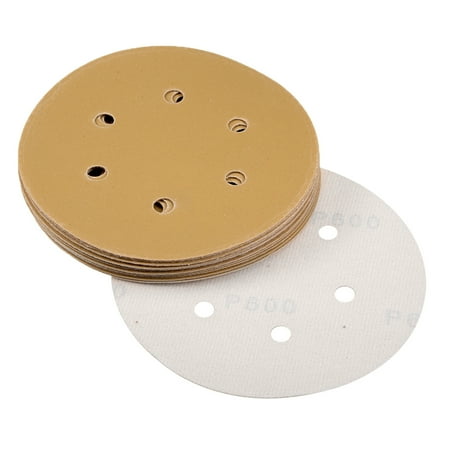 

6-inch Sanding Discs 600-Grits 6-Holes Hook and Loop Wet Dry Sandpaper Sander Sand Paper for Orbital Sander 15pcs