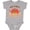 AC-Heather Grey, variant on My First Turkey Day with Turkey and Leaves Boys or Girls Baby Bodysuit