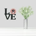 thumbnail image 2 of Carolines Treasures BB1237WALV Checkerboard Pink Bernese Mountain Dog Metal Wall Artwork LOVE 12X12 multicolor, 2 of 2