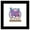 Black Framed Version, variant on Gallery Pops Sanrio Kuromi - Kuromi Sticker Graphic Wall Art, Unframed Version, 12" x 12"
