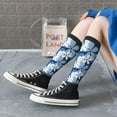 thumbnail image 5 of KLL Flower Print Cool Socks Men's Women's Crew Socks Funny Crazy Novelty Stockings, 5 of 6