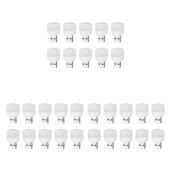 Yuarrent Luz de libro USB lectura cabecera LED portátil dormitorio ordenador portátil dormitorio iluminación Festival 10 Uds luz blanca Type1 NO1