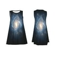 thumbnail image 7 of Lsque The Galaxy Pattern Summer Dresses for Women – Sleeveless T-Shirt Swing Sundress, Perfect for the Beach and Casual Days, 7 of 7