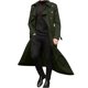 thumbnail image 1 of Umfun - Chubasquero largo para hombre, ligero, impermeable, cortavientos, con cordón, protección contra la lluvia, verde militar, talla S, 1 of 5
