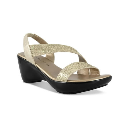 

Karen Scott Womens Parneyy Embellished Slingback Sandals