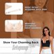 thumbnail image 5 of Low Back Bras for Women - Seamless Deep U Plunge Backless Convertible Multiway Low Cut Open Back Halter Bras, 5 of 5