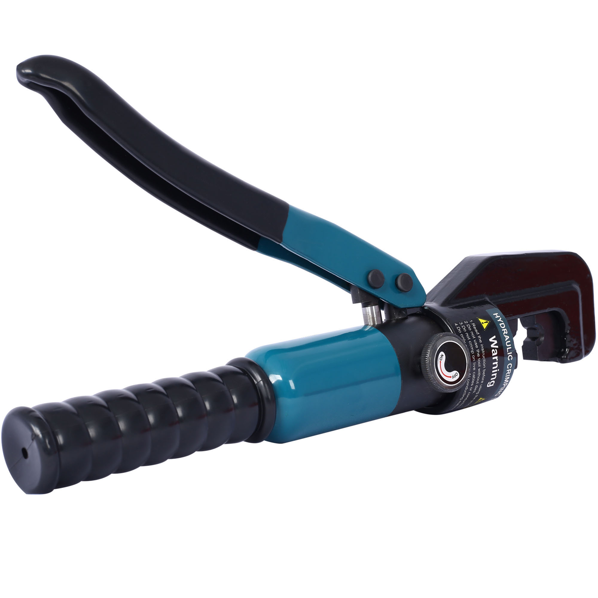 Hydraulic Hand Crimper Tool Battery Cable Lug Crimping Swaging 10T Crimping Force Handheld Wire Swager Battery Lug Crimper Kit