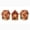 Brown Christmas Tree, variant on Icy Blue Winter House Pearl Painting DIY Art Kit, Wooden Hand‑Craft Ornament For Christmas Table Tree Home Holiday Decor, 1Pcs