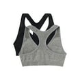 thumbnail image 2 of Wonder Nation Girls' Seamless Racerback Recycled Sports Bra, 2-Pack, Sizes XS-XXL, 2 of 4