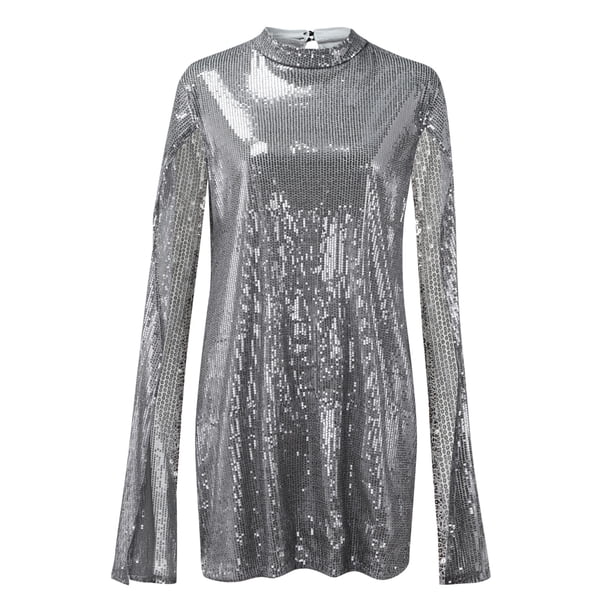 slim fit dress slacks Gigii's Cosmos Sequined Maxi Dress main image 0