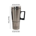 thumbnail image 7 of Stainless Car Heated Smart Mug With Temperature Control Electric Water Cup 12V/24V Kettle Coffee Tea Milk Heated 300ml, 7 of 7