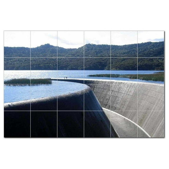 City Photo Ceramic Tile Mural Kitchen Backsplash Bathroom Shower, 404451-L64